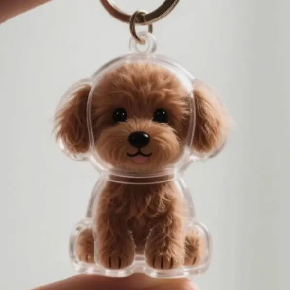 Llavero Furkey raza Poodle