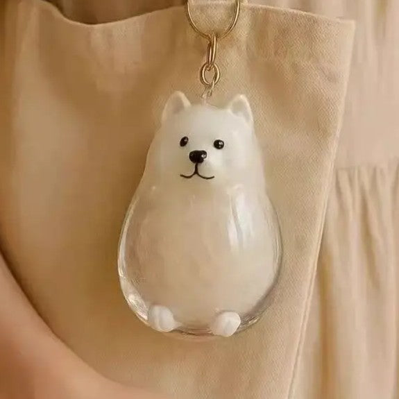 Llavero Furkey raza Samoyed