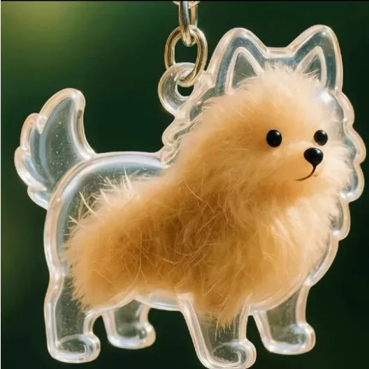 Llavero Furkey raza Pomeranian