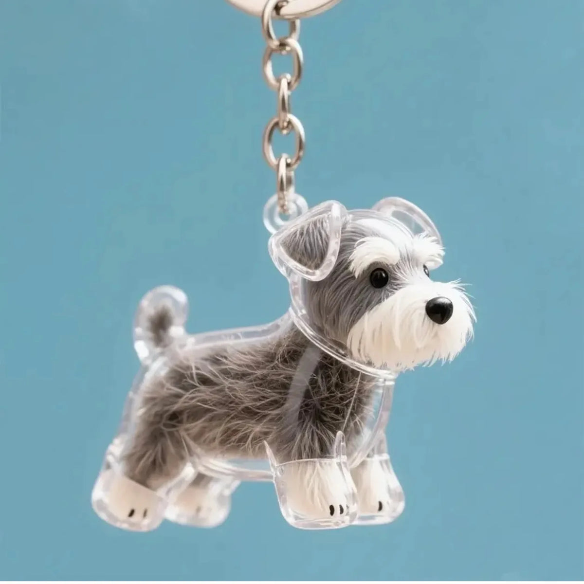 Llavero Furkey raza Schnauzer